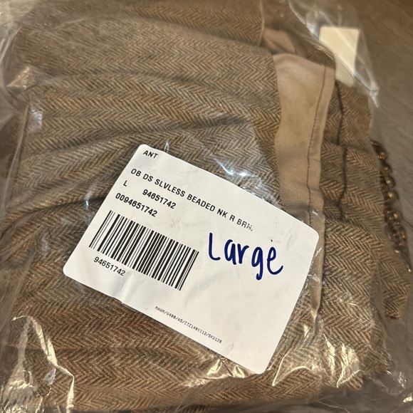 NWT! By Anthropologie Brown Beaded Keyhole Sleeveless Mini Dress - Multiple 🥐 - Picture 9 of 9